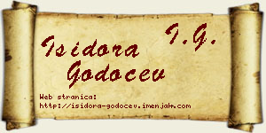 Isidora Godočev vizit kartica